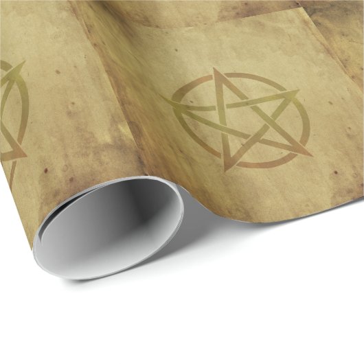 Pentagram gestructureerd cadeaupapier (Rol Hoek)