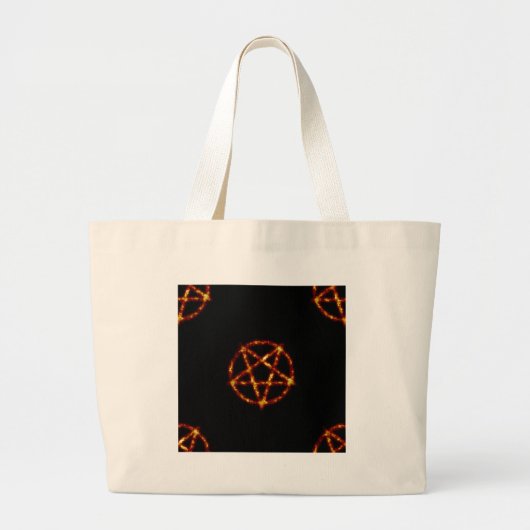pentagram grote tote bag (Voorkant)