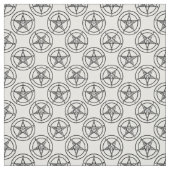 Pentagram Halloween voor witte baphomet Stof (Swatch)