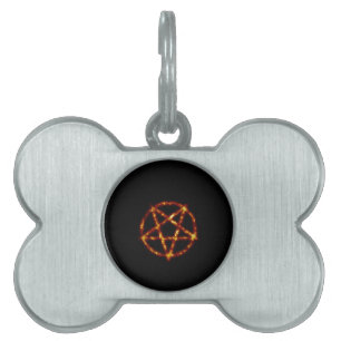 pentagram huisdieren naamplaatje