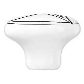 Pentagram Knob Keramische Knop (Zijkant)