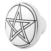 Pentagram Knob Keramische Knop (Rechts)