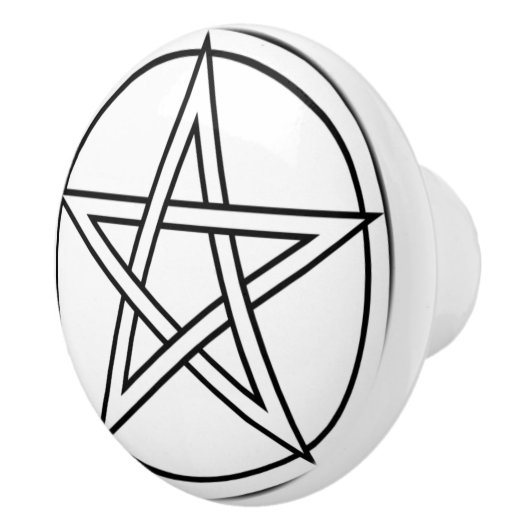 Pentagram Knob Keramische Knop (Rechts)