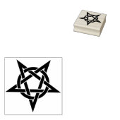 pentagram kunststempel rubberstempel (Gestempeld)