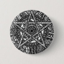 Pentagram Mandala badge