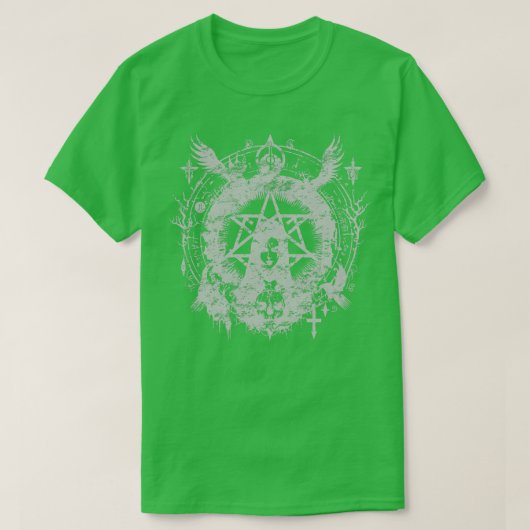 Pentagram meisje t-shirt (Design voorkant)
