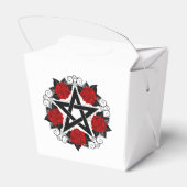 Pentagram met rode rozen bedankdoosjes (Achterkant)