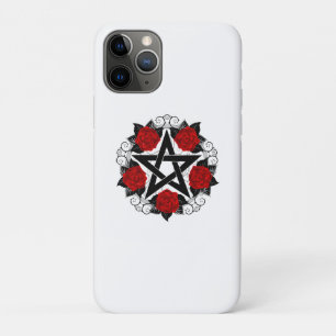 Pentagram met rode rozen Case-Mate iPhone case