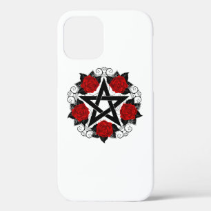 Pentagram met rode rozen Case-Mate iPhone case