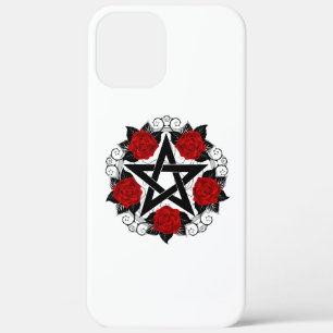 Pentagram met rode rozen Case-Mate iPhone case