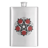 Pentagram met rode rozen flacon (Voorkant)