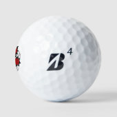 Pentagram met rode rozen golfballen (Logo)