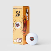 Pentagram met rode rozen golfballen (Verpakking)