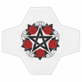 Pentagram met rode rozen voetbal (Enkel)