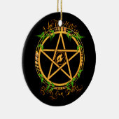 Pentagram Mistress of Destiny Yule Ornament (Rechts)
