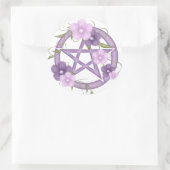 Pentagram & mystiek-1 ronde sticker (Tas)