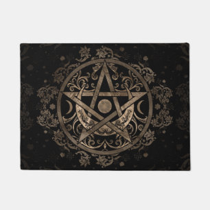 Pentagram Ornament - Gold en Black Deurmat
