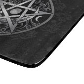 Pentagram Ornament - Silver en Black Snijplank (Hoek)