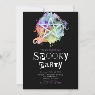 Pentagram Pagan Moderne Minimalistische Halloween Kaart