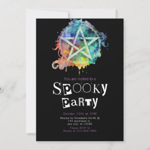 Pentagram Pagan Moderne Minimalistische Halloween Kaart