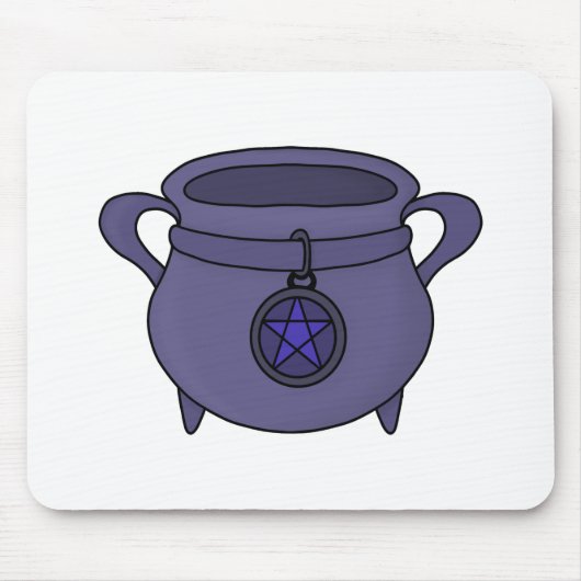 Pentagram Pentacle Cauldron Muismat (Voorkant)
