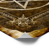 Pentagram-poster Poster (Hoek)