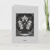 Pentagram Puls Decarabia Rijzend Kaart (Achterkant)