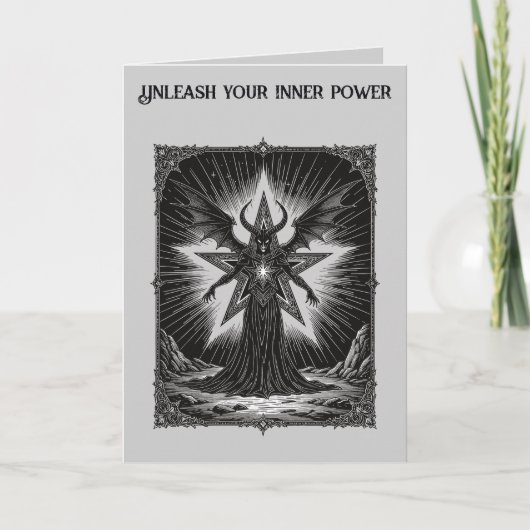 Pentagram Puls Decarabia Rijzend Kaart (Voorkant)