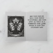 Pentagram Puls Decarabia Rijzend Kaart (Binnen)