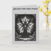 Pentagram Puls Decarabia Rijzend Kaart (Gele Bloem)