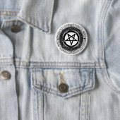 Pentagram Ronde Button 5,7 Cm (In situ)
