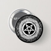  Pentagram Ronde Button 5,7 Cm (Voorkant /achterkant)