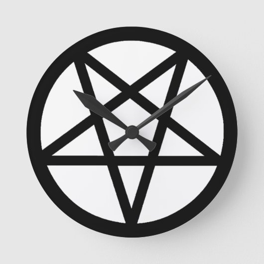 Pentagram Ronde Klok (Voorkant)