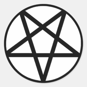 Pentagram Ronde Sticker