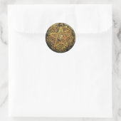 pentagram ronde sticker (Tas)