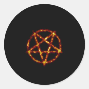 pentagram ronde sticker
