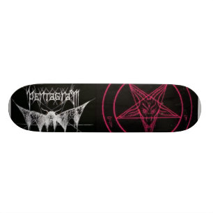 pentagram, satanisme, blitz persoonlijk skateboard