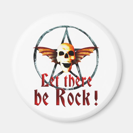 Pentagram skull B 2 Magneet (Voorkant)