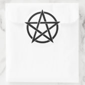 Pentagram-Sticker Ronde Sticker (Tas)