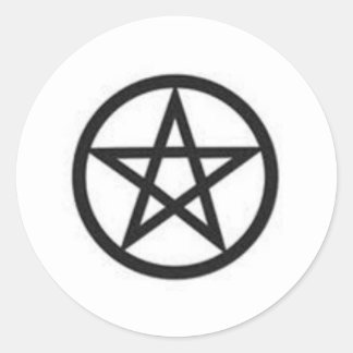 Pentagram-Stickers Ronde Sticker