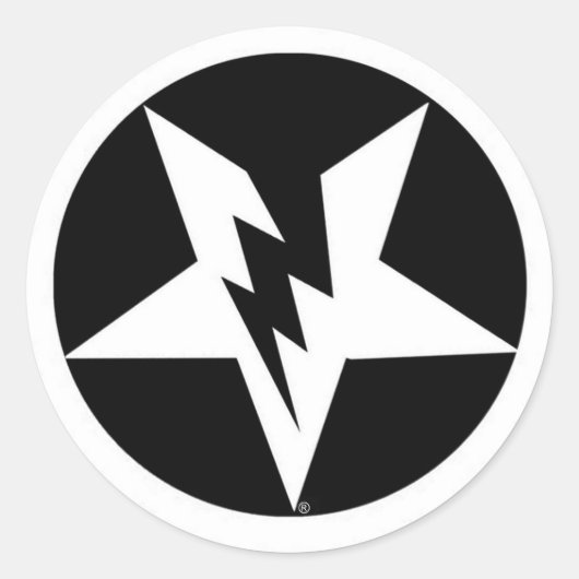 Pentagram-stickers Ronde Sticker (Voorkant)