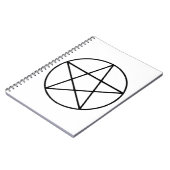 Pentagram-symbool - Vijf gestileerde stervorm Notitieboek (Linkerzijde)