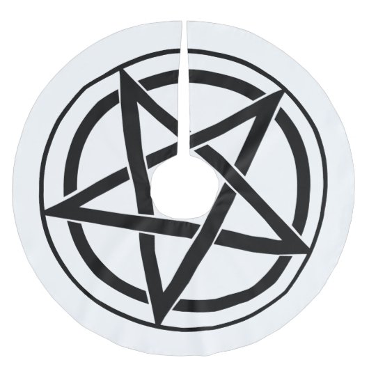 Pentagram-symbool - vijfpuntige ster kerstboom rok (Voorkant)