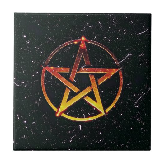 Pentagram Tegeltje (Voorkant)