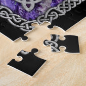 Pentagram Triskelion Amethyst Moon Legpuzzel (Zijkant)