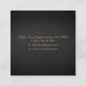 Pentagram Triskelion Moon Ornament Vierkante Visitekaartje (Achterkant)