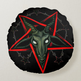 Pentagram van Airborstel Baphomet Fallen Reverse P Rond Kussen
