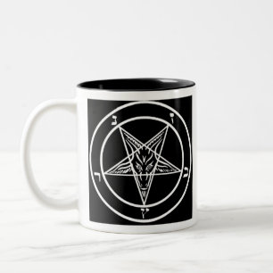 Pentagram van Baphomet Tweekleurige Koffiemok