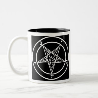 Pentagram van Baphomet Tweekleurige Koffiemok