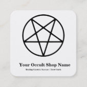 Pentagram  vierkante visitekaartje (Voorkant)